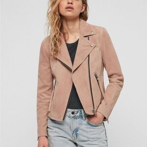 All Saints Blush Leather Jacket